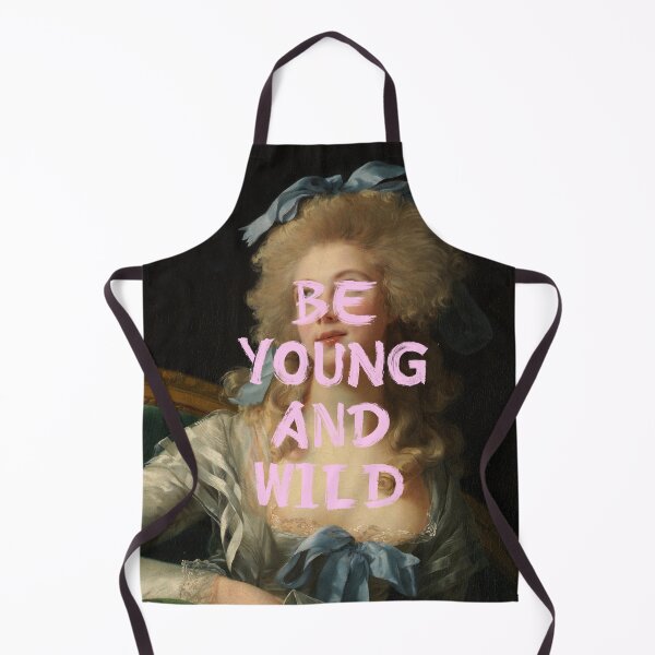 Item preview, Baroque Portrait Typography Be Young and Wild Vintage Rococo Woman designed and sold by UtArt.