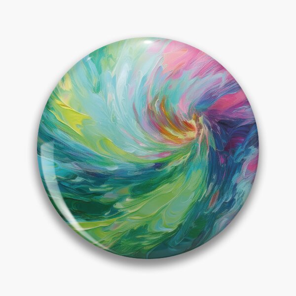 Item preview, Vibrant abstract work in blue, green and pink designed and sold by Photopat.