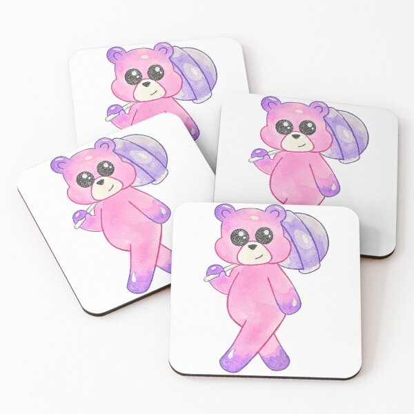 Item preview, Gummy Bear with a Lollipop - Vibrant Watercolor Sticker designed and sold by Jemmabears.