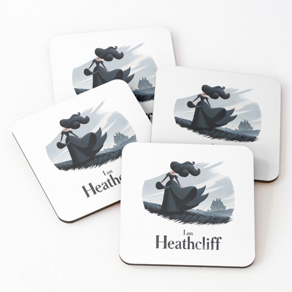 Item preview, Wuthering Heights I am Heathcliff Stylized Moorland figure minimalist graphic art designed and sold by Fenay Designs.
