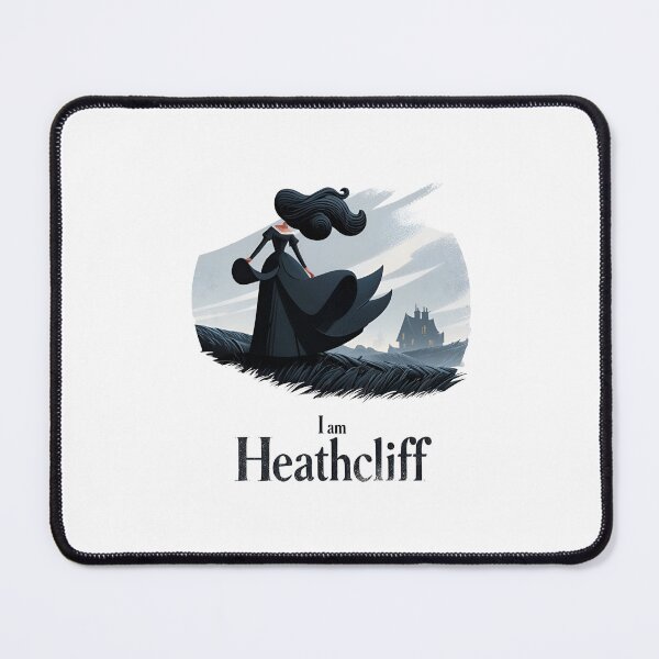 Item preview, Wuthering Heights I am Heathcliff Stylized Moorland figure minimalist graphic art designed and sold by Fenay Designs.