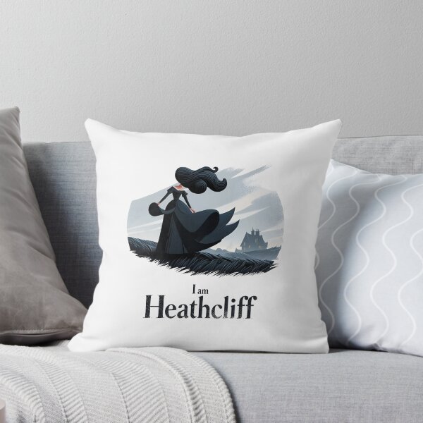Item preview, Wuthering Heights I am Heathcliff Stylized Moorland figure minimalist graphic art designed and sold by Fenay Designs.