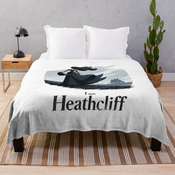 Item preview, Wuthering Heights I am Heathcliff Stylized Moorland figure minimalist graphic art designed and sold by Fenay Designs.