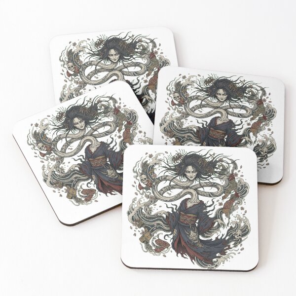 Item preview, Japanese Folklore Long Neck Demon Yokai Tattoo Art designed and sold by UltimateJapan.