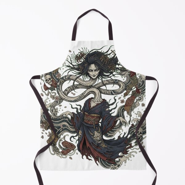 Item preview, Japanese Folklore Long Neck Demon Yokai Tattoo Art designed and sold by UltimateJapan.