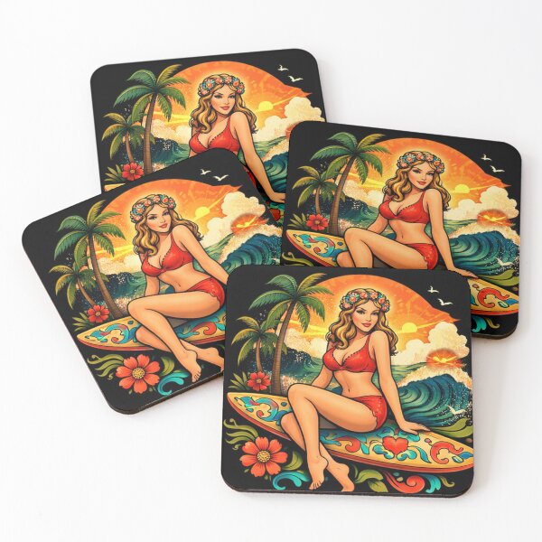 Item preview, Surfer girl designed and sold by Aurora North.