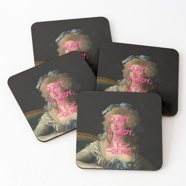 Item preview, Baroque Rococo Portrait Typography Dont Be A Lady Be A Legend Woman designed and sold by UtArt.