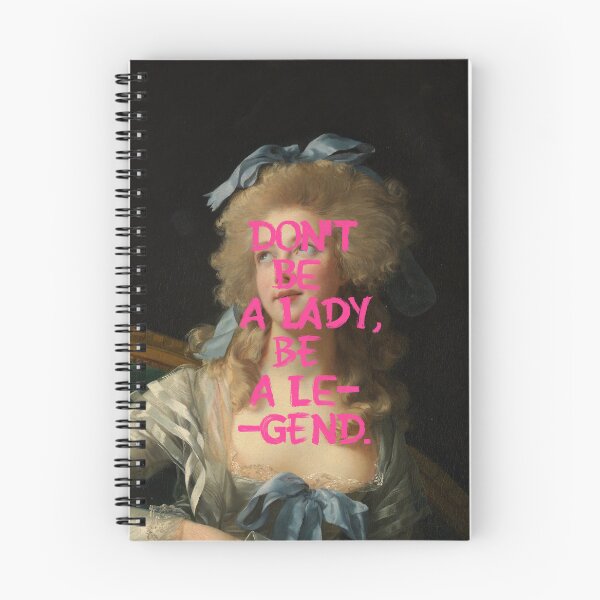 Item preview, Baroque Rococo Portrait Typography Dont Be A Lady Be A Legend Woman designed and sold by UtArt.