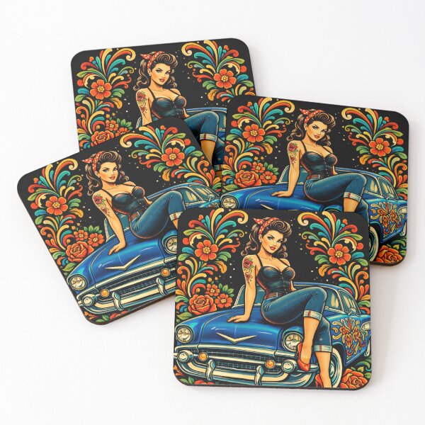 Item preview, Pin up on calassic car designed and sold by Aurora North.