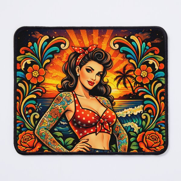 Item preview, Pin up, sleve, rockabilly, folk art designed and sold by Aurora North.