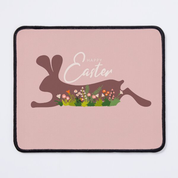 Item preview, Happy Easter with Bunny Body at Banner and Flowers Decoration designed and sold by AlginaPugachova.