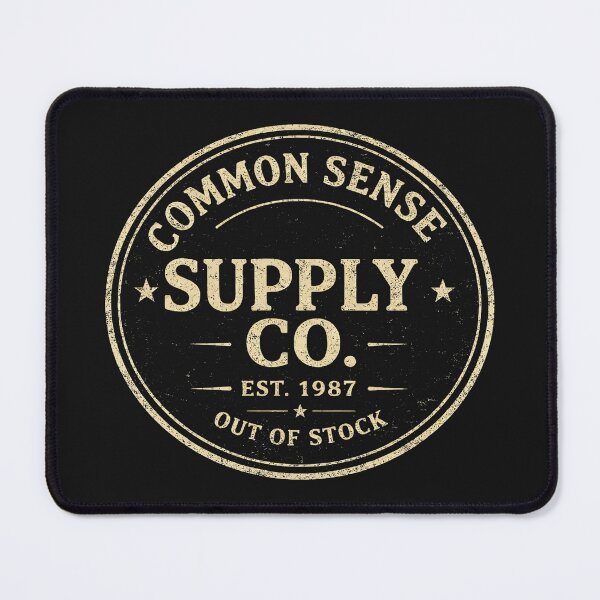Item preview, Common Sense Supply Co Shirt Out of Stock Vintage Style Graphic Tee designed and sold by GhostDawgs.