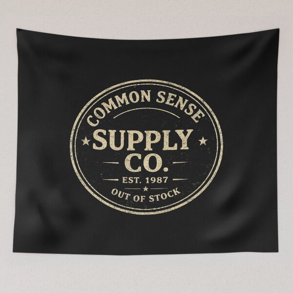 Item preview, Common Sense Supply Co Shirt Out of Stock Vintage Style Graphic Tee designed and sold by GhostDawgs.