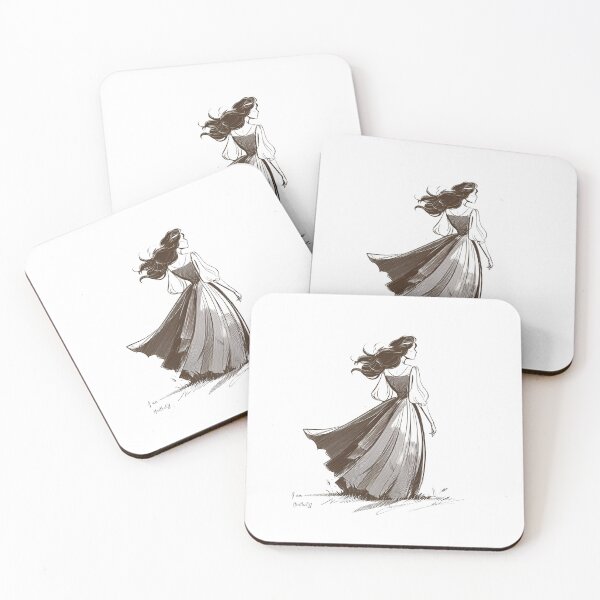 Item preview, Wuthering Heights Catherine I am Heathcliff Sketch style moorland design designed and sold by Fenay Designs.