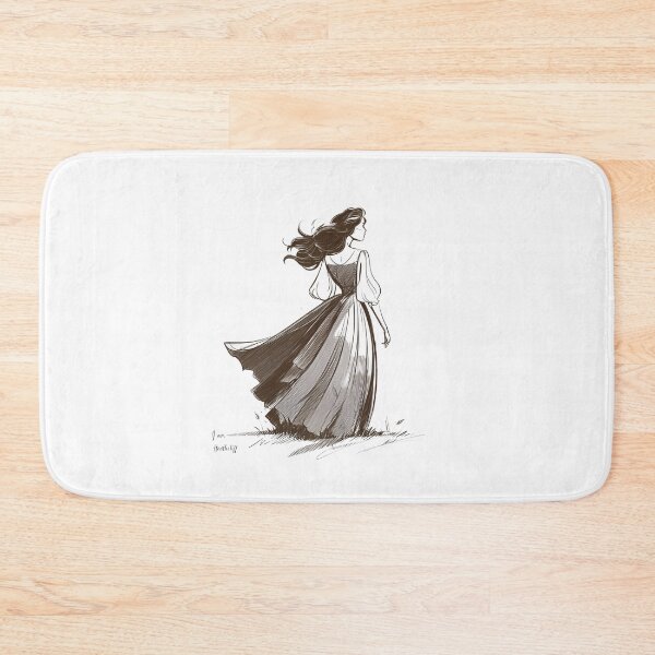 Item preview, Wuthering Heights Catherine I am Heathcliff Sketch style moorland design designed and sold by Fenay Designs.