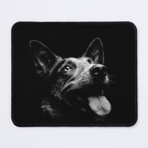 Item preview, Dog looks up in dark setting designed and sold by anytka.