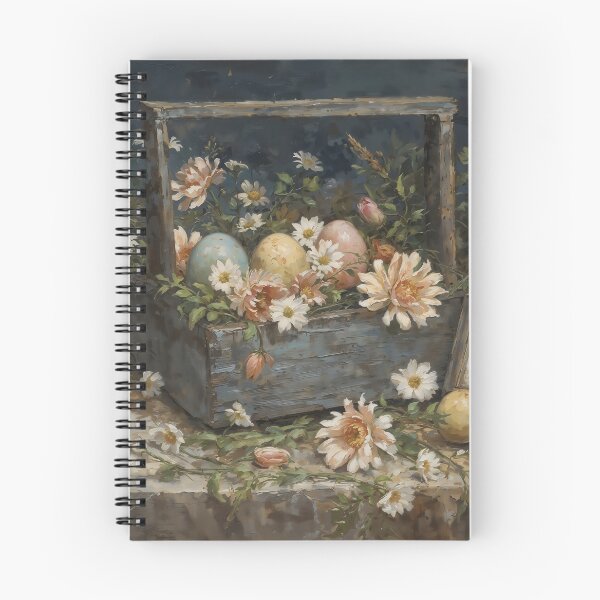 Item preview, Vintage Rustic Crate Still Life with Easter Eggs and Daisies designed and sold by Sergey Sedunov.