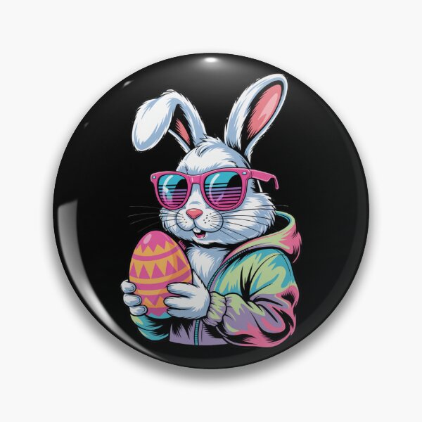 Item preview, Cool Easter Bunny Retro Sunglasses Hoodie Easter Egg T-Shirt V2 designed and sold by DarylWelsh2024.