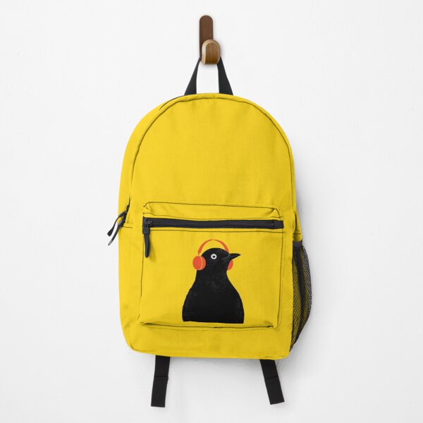 Item preview, Bird with headphones enjoys music designed and sold by anytka.
