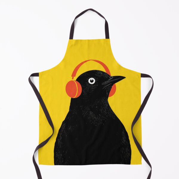 Item preview, Bird with headphones enjoys music designed and sold by anytka.