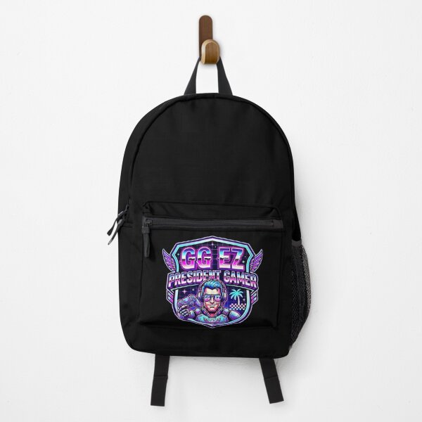 Item preview, President Gamer GG EZ Retro Neon Aesthetic Shield designed and sold by Oommen Studio .