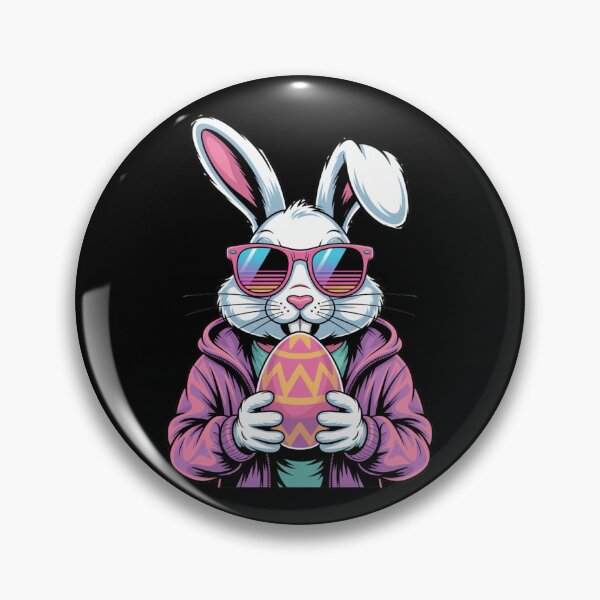 Item preview, Cool Easter Bunny Retro Sunglasses Hoodie Easter Egg T-Shirt V7 designed and sold by DarylWelsh2024.