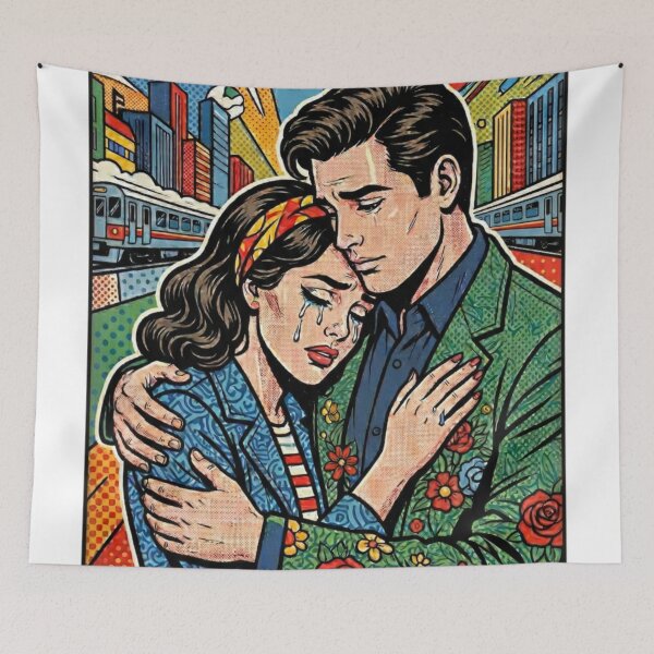 Item preview, A couple separated by distance. designed and sold by PP&RAINBOW SHOP.