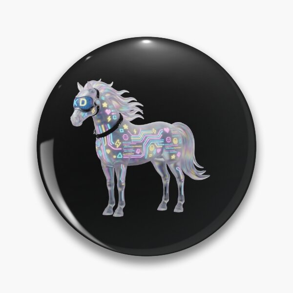 Item preview, Cyberpunk Neon Horse - XD Gamer Aesthetic designed and sold by SlawOnly.