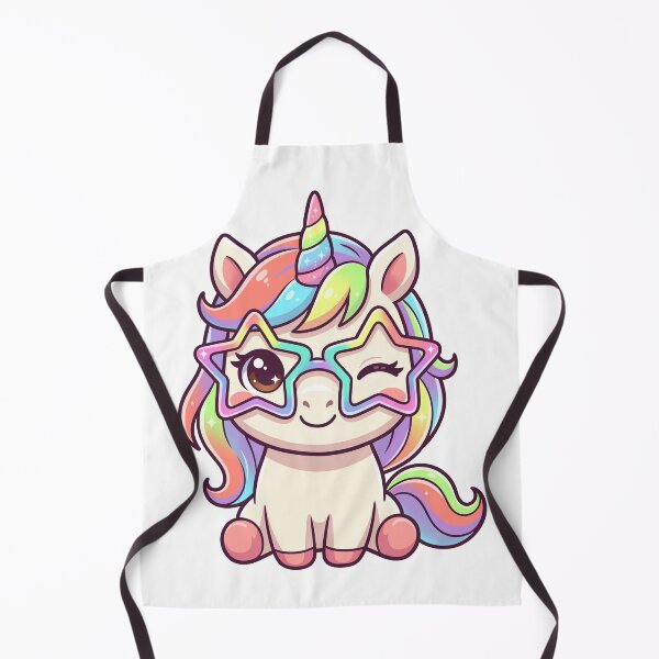 Item preview, Cute Kawaii Winking Unicorn Star Glasses Vector Illustration Magic designed and sold by DiNata.