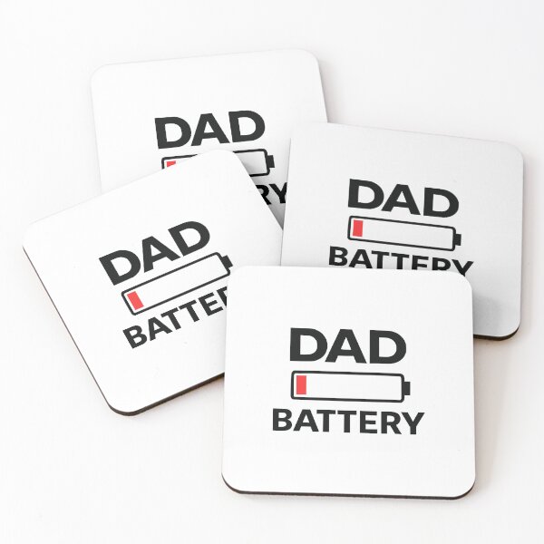 Item preview, Funny Dad Battery Low Minimalist Graphic Design designed and sold by FunFitLife Studio.
