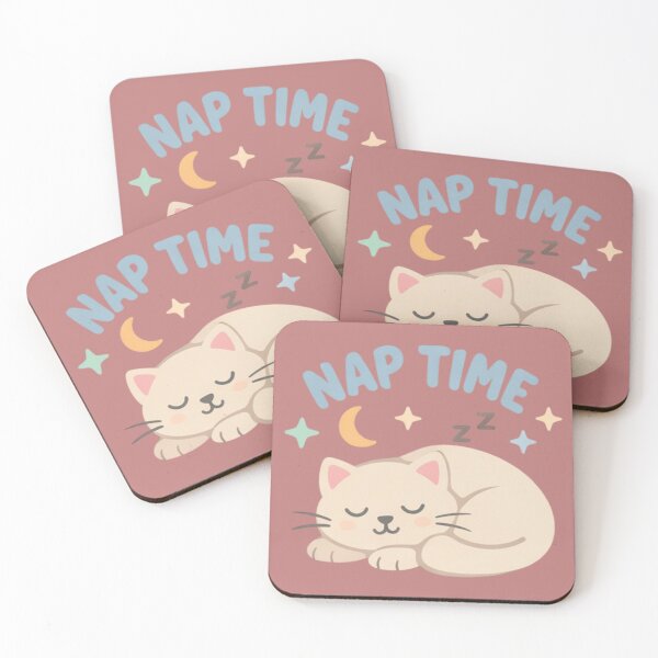 Item preview, Nap Time Cute Cat Design – Cozy Pastel Aesthetic Illustration designed and sold by Sailor_.