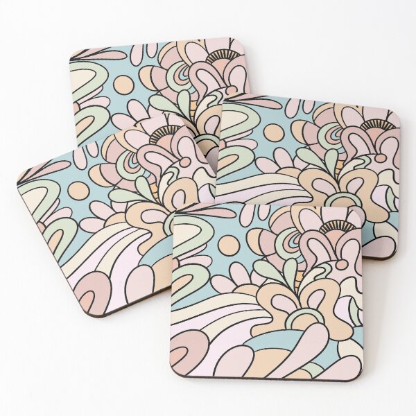 Item preview, Pastel Botanical Abstract Pattern designed and sold by Moon-Petal.