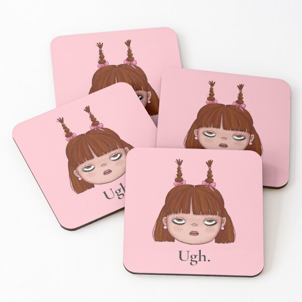 Item preview, Ugh Mood Sassy Girl Cute Illustration designed and sold by art-injoy.