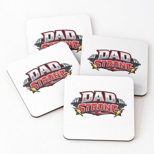 Item preview, Dad Strong - Bold Athletic Typography Fitness Design designed and sold by MKreative Studio.