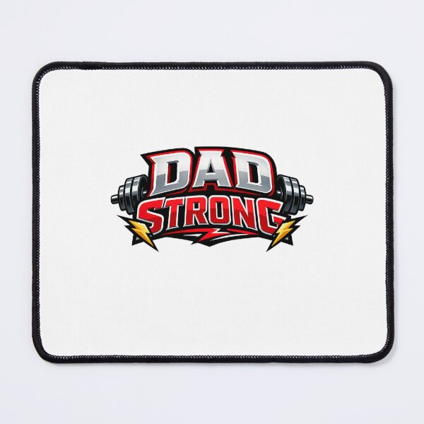 Item preview, Dad Strong - Bold Athletic Typography Fitness Design designed and sold by MKreative Studio.
