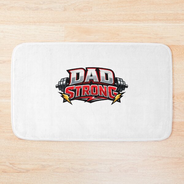 Item preview, Dad Strong - Bold Athletic Typography Fitness Design designed and sold by MKreative Studio.