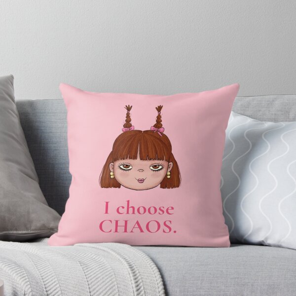 Item preview, I Choose Chaos Sassy Girl Illustration designed and sold by art-injoy.