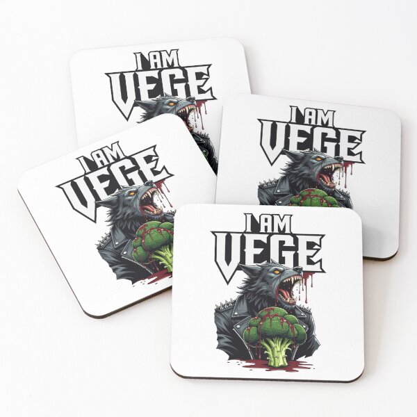 Item preview, I Am Vege Werewolf - Funny Vegan Metal Art designed and sold by NexKris.
