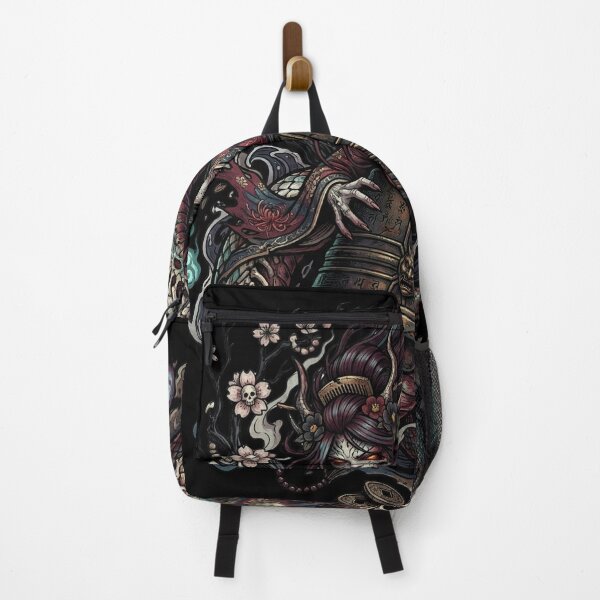 Item preview, Kiyohime Snake Demon Temple Bell Yokai Japanese Horror Tattoo Art designed and sold by UltimateJapan.