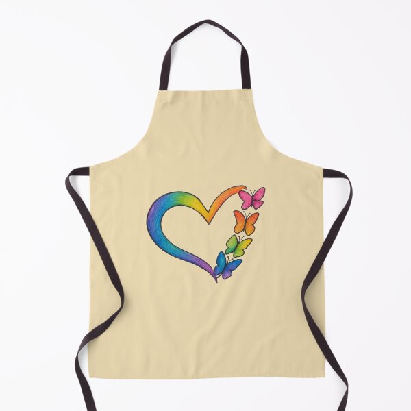 Item preview, Colorful heart with butterflies  designed and sold by DoneAndDusted.