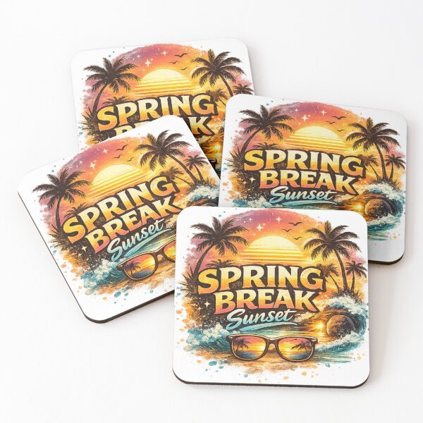 Item preview, Spring Break Sunset – Retro Beach Vibes Sunglasses Tropical Design designed and sold by Wear Sculpt.