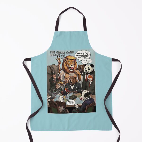 Item preview, The Great Game Begins — World Leaders as Animals Political Satire designed and sold by SammyMorry.