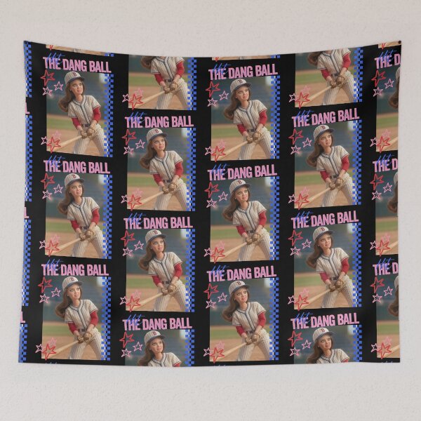 Item preview, Hit The Dang Ball Baseball Mom Retro designed and sold by Ignaciodesigns.