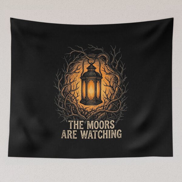Item preview, Wuthering Heights The Moors Are Watching Gothic Lantern Literature Shirt designed and sold by Fenay Designs.