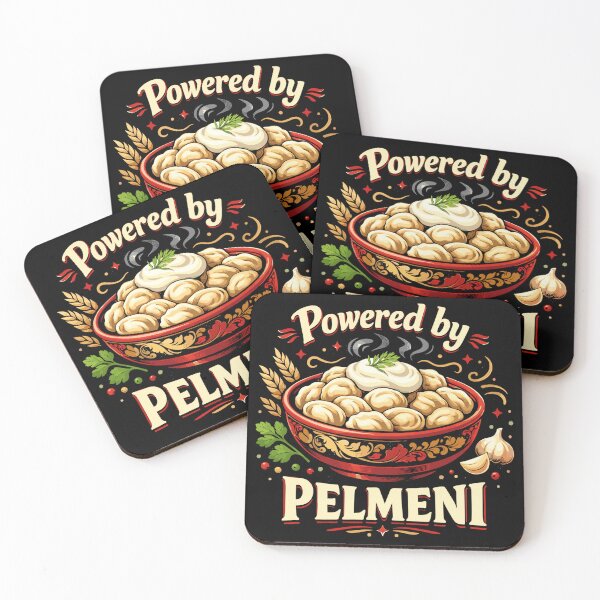 Item preview, Powered by Pelmeni – Fun Russian Design designed and sold by Pineapple-Tree.