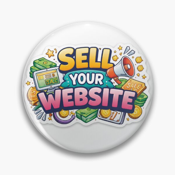 Item preview, Sell Your Website Sticker Make Money Online designed and sold by Sticker Hubs.