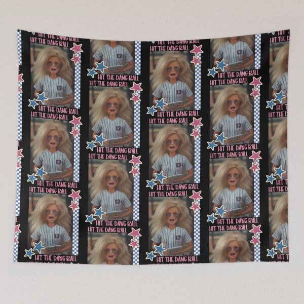 Item preview, Hit The Dang Ball Funny Baseball Mom designed and sold by Ignaciodesigns.