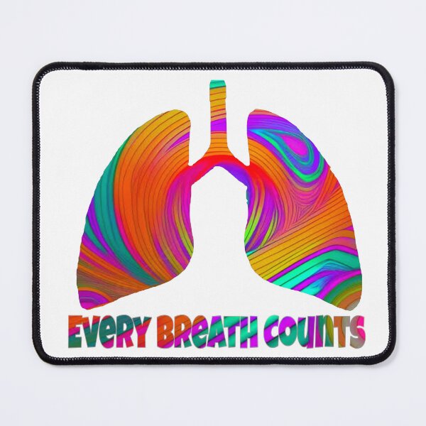 Item preview, Multi Colored Every Breath Counts designed and sold by natnat7w.