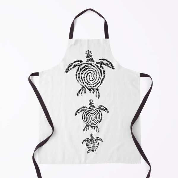 Item preview, three turtles of different sizes in black and white designed and sold by geekmania48.