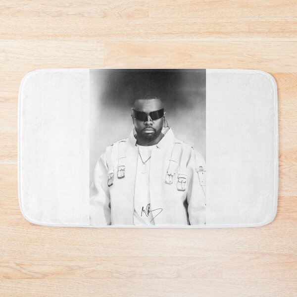 Item preview, Maitre Gims - Portrait b&w designed and sold by PYXOO.